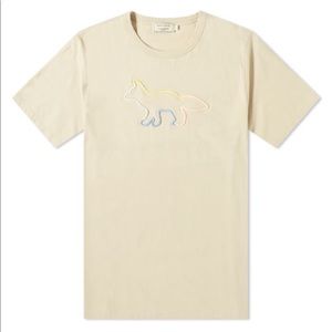 Maison Kitsune_T-SHIRT RAINBOW FOX EMBROIDERY_M